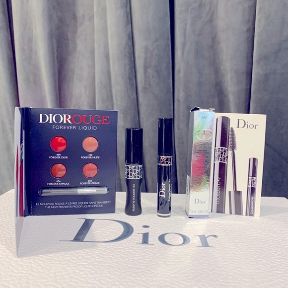 Dior Makeup Dior Deluxe Sample Set Lipstick And 2 Mascaras Poshmark